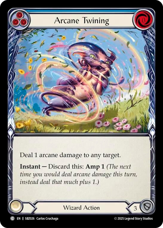 Image for Arcane Twining (Blue) (SBZ026) - Flesh and Blood TCG