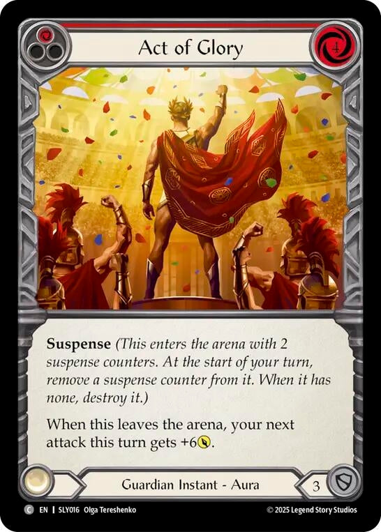 Image for Act of Glory (Red) (SLY016) - Flesh and Blood TCG