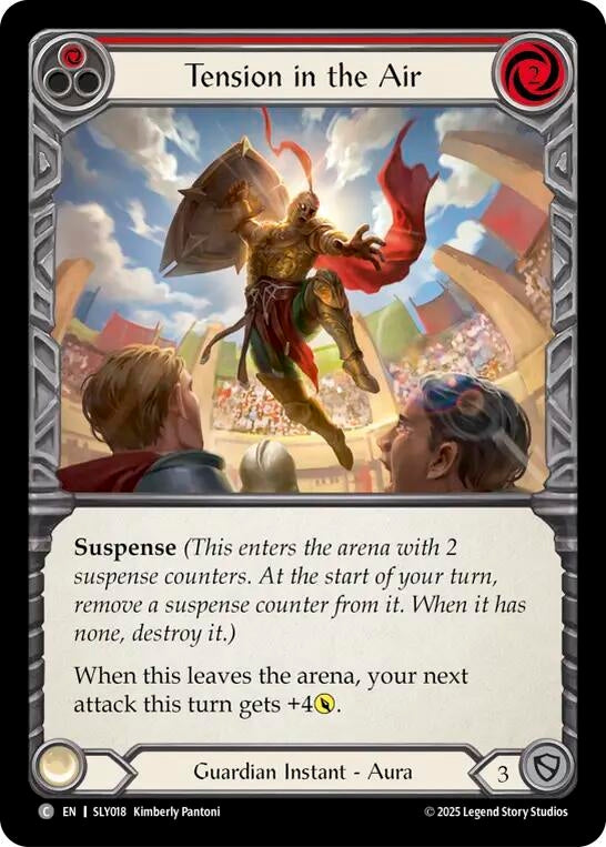Image for Tension in the Air (Red) (SLY018) - Flesh and Blood TCG