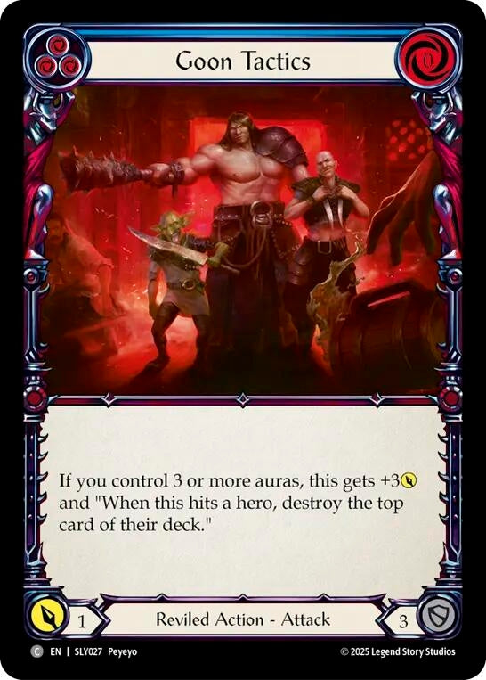Image for Goon Tactics (Blue) (SLY027) - Flesh and Blood TCG