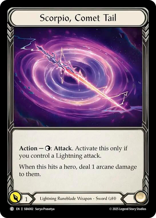 Image for Scorpio, Comet Tail (SBA002) - Flesh and Blood TCG