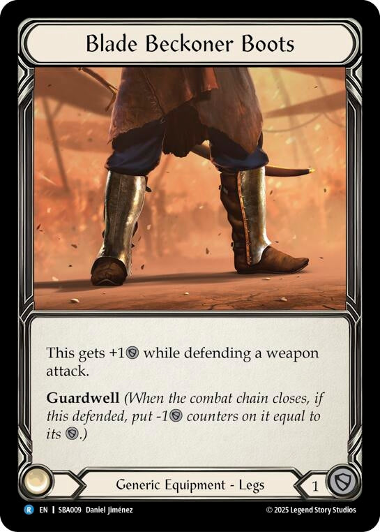 Image for Blade Beckoner Boots (SBA009) (SBA009) - Flesh and Blood TCG