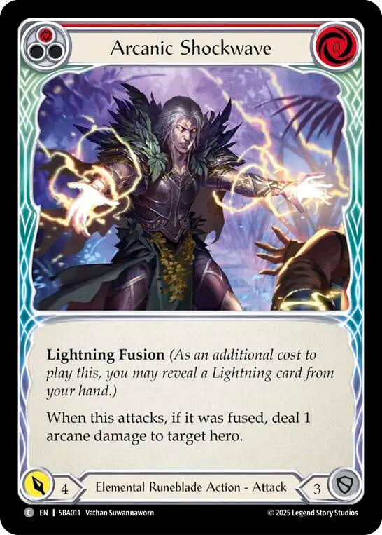 Image for Arcanic Shockwave (Red) (SBA011) - Flesh and Blood TCG