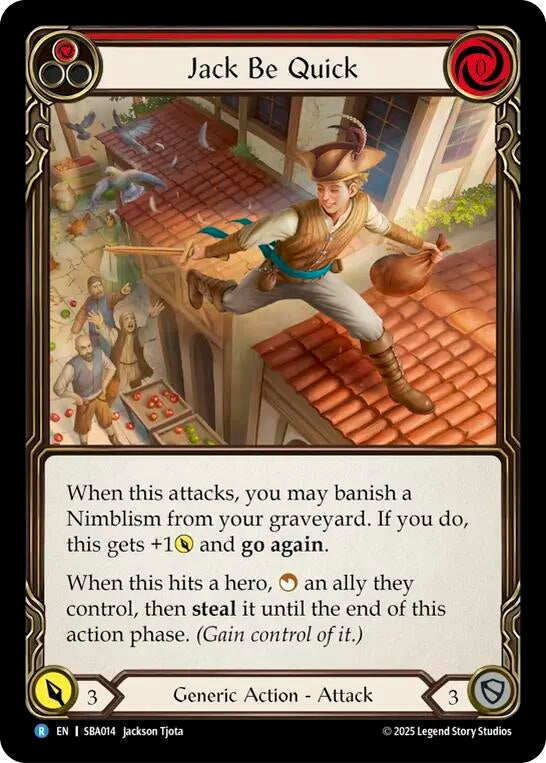 Image for Jack Be Quick (Red) (SBA014) - Flesh and Blood TCG