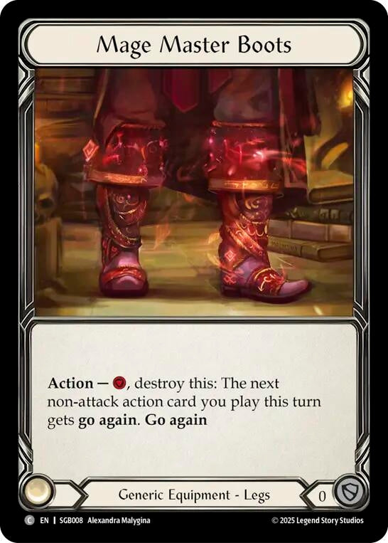 Image for Mage Master Boots (SGB008) - Flesh and Blood TCG
