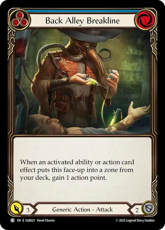 Image for Back Alley Breakline (Blue) (SGB021) - Flesh and Blood TCG