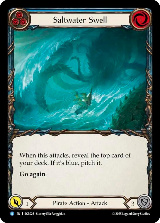 Image for Saltwater Swell (Blue) (SGB025) - Flesh and Blood TCG