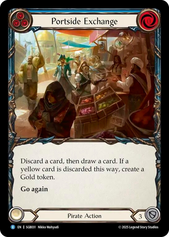 Image for Portside Exchange (Blue) (SGB031) - Flesh and Blood TCG