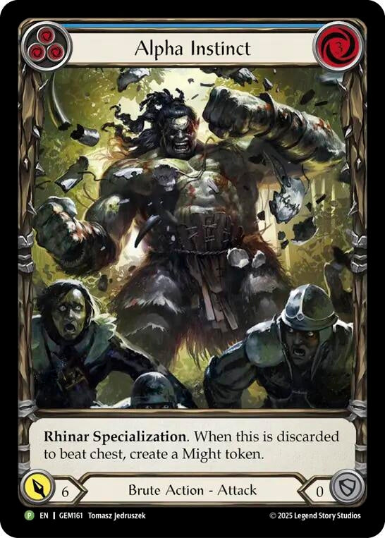 Image for Alpha Instinct (Blue) (GEM161) (GEM) - Flesh and Blood TCG