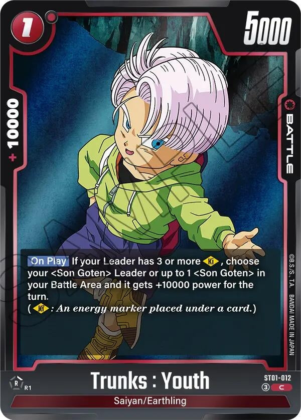 Image for Trunks : Youth - ST01-012 (ST01-012) (ST01) - Dragon Ball Super: Fusion World
