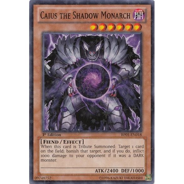 Image for Caius the Shadow Monarch (Starfoil) (BP01-EN018) (BP01) - YuGiOh