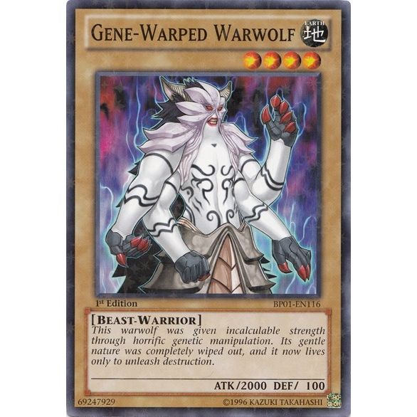Image for Gene-Warped Warwolf (Starfoil) (BP01-EN116) (BP01) - YuGiOh