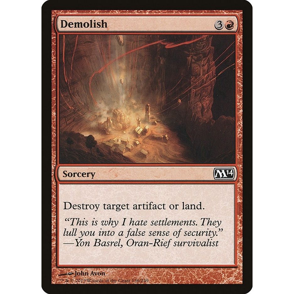 Image for Demolish (136) (M14) - Magic: The Gathering