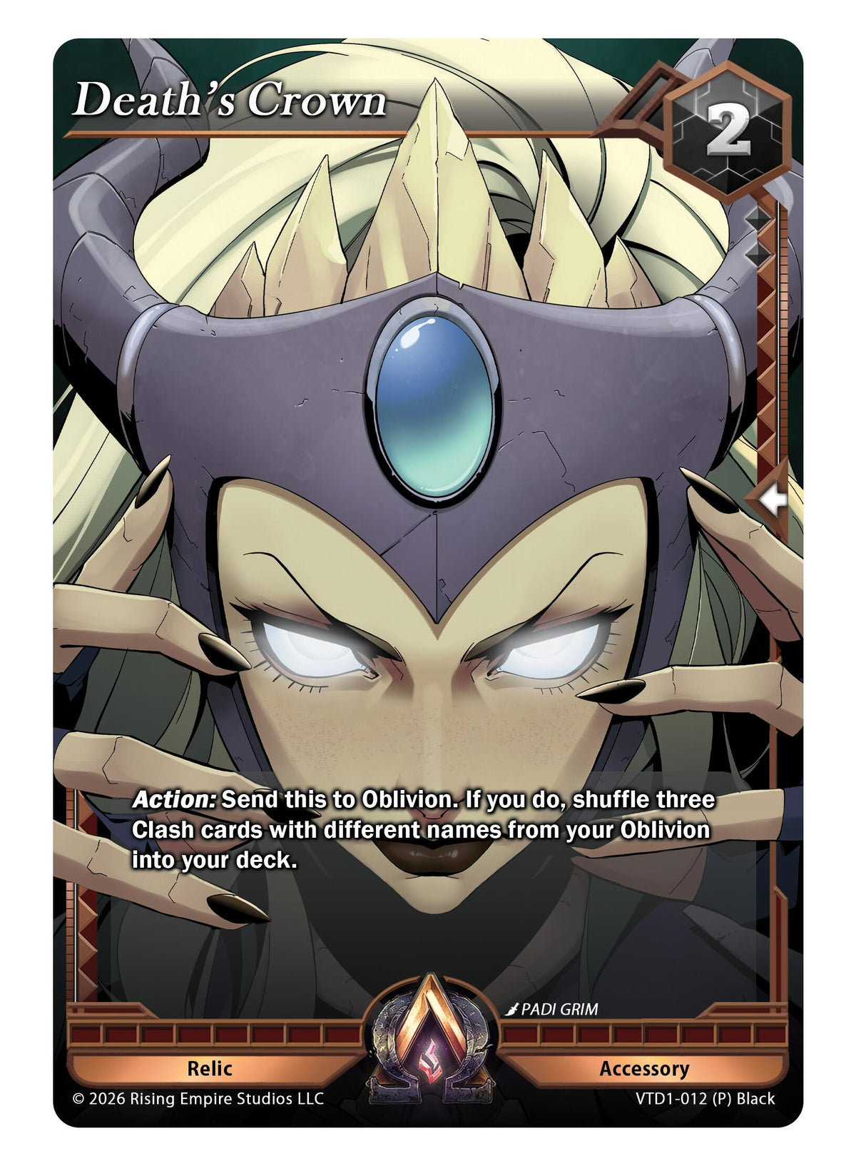 Image for Death's Crown (VTD1-012 (P) Black) - Alpha Clash