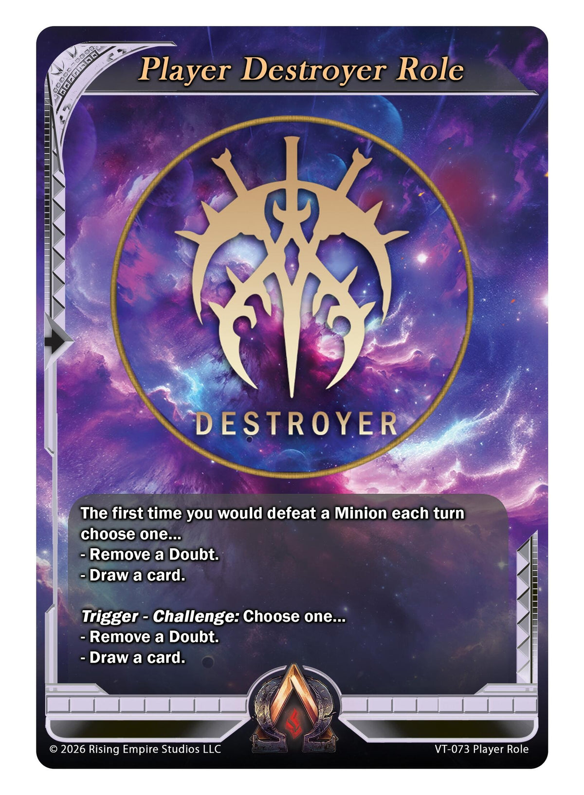 Image for Player Destroyer Role Card (VT-073) - Alpha Clash