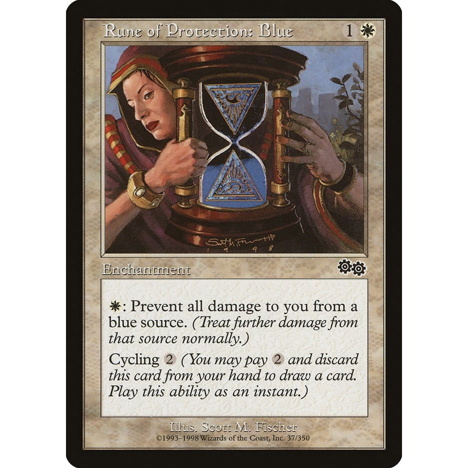 Image for Rune of Protection: Blue (37) (USG) - Magic: The Gathering