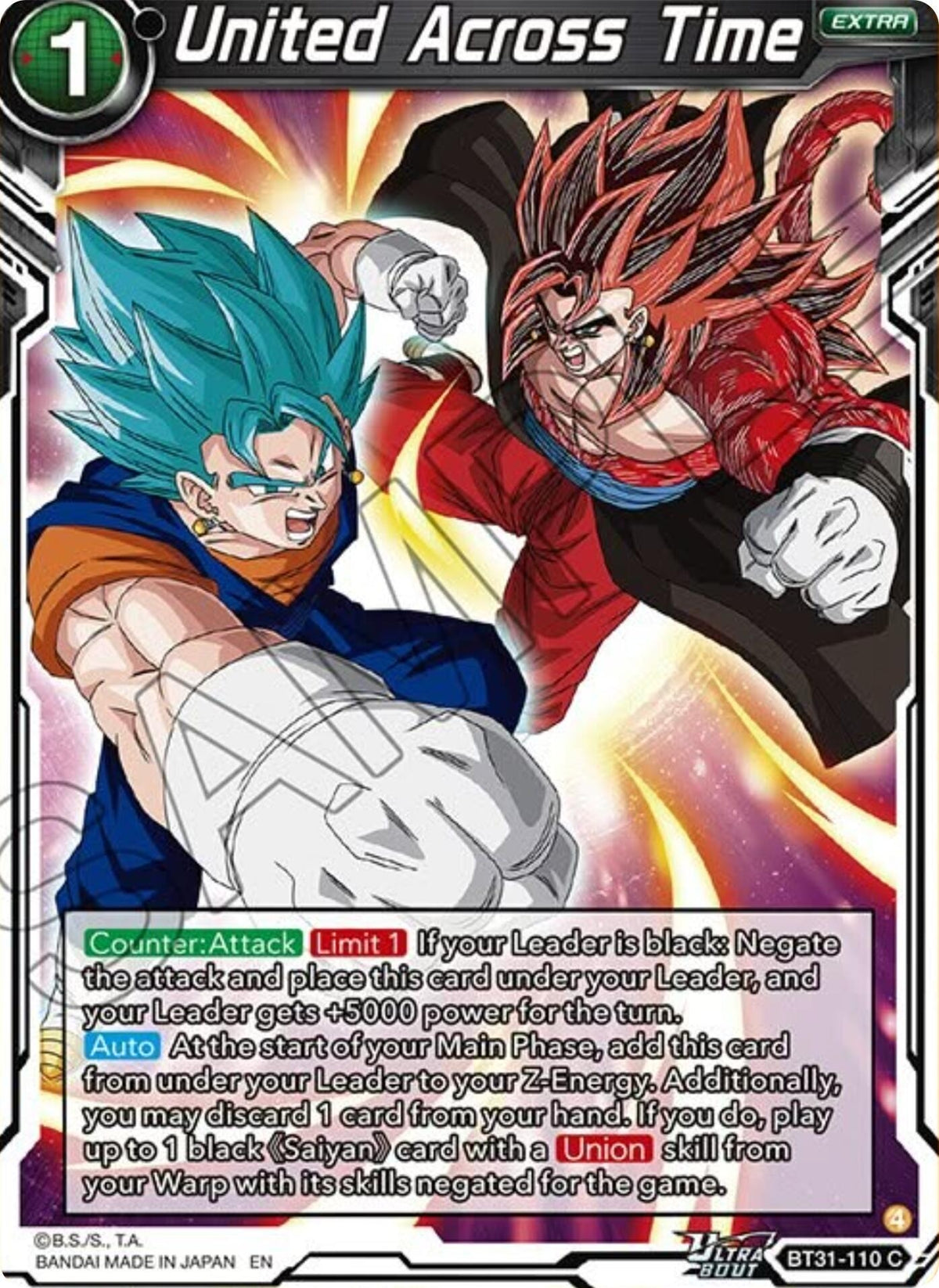 Image for United Across Time (BT31-110) (BT31) - Dragon Ball Super: Masters