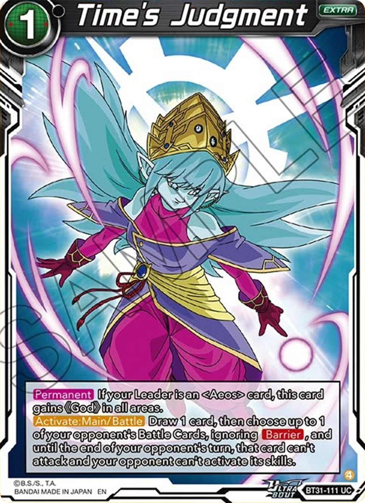 Image for Time's Judgment (BT31-111) (BT31) - Dragon Ball Super: Masters