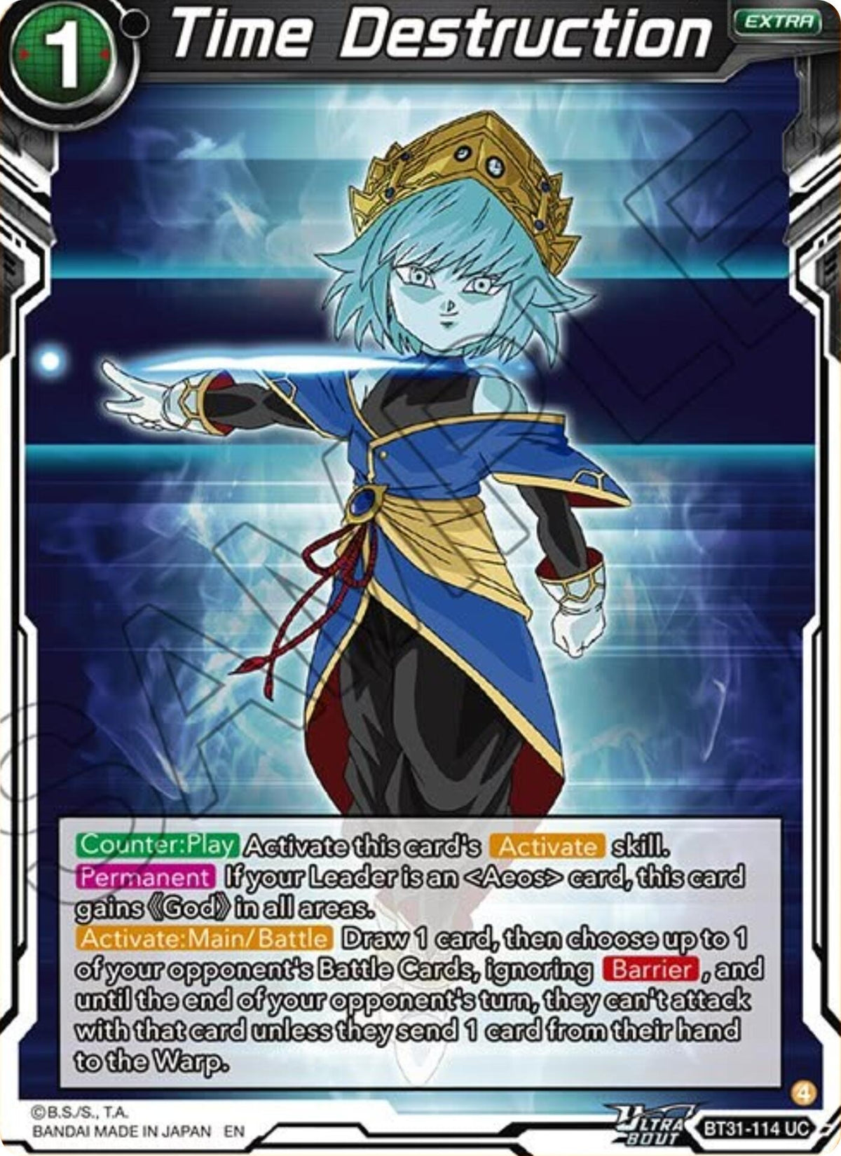 Image for Time Destruction (BT31-114) (BT31) - Dragon Ball Super: Masters