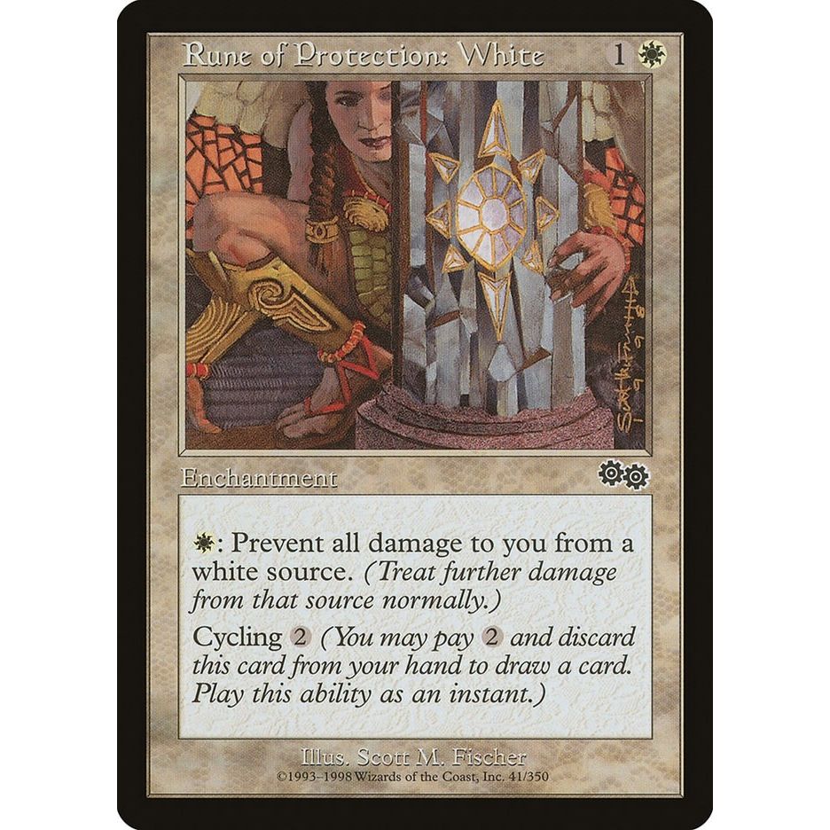 Image for Rune of Protection: White (41) (USG) - Magic: The Gathering
