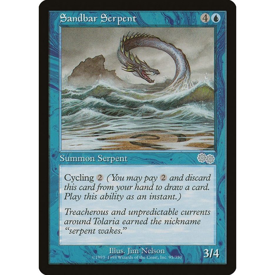 Image for Sandbar Serpent (95) (USG) - Magic: The Gathering