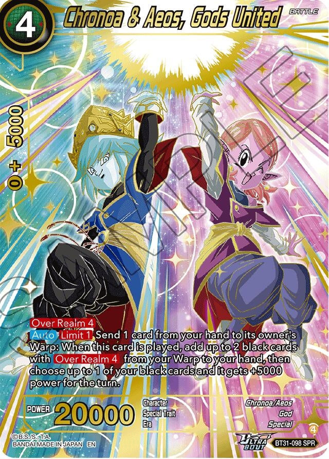 Image for Chronoa & Aeos, Gods United (SPR) (BT31-098) (BT31) - Dragon Ball Super: Masters