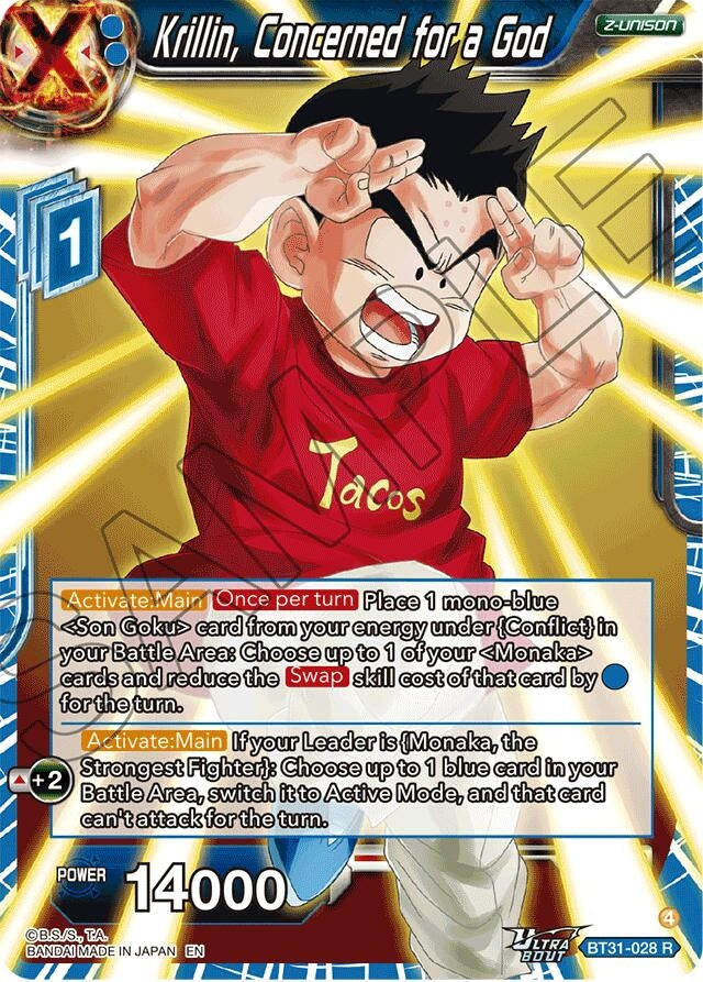 Image for Krillin, Concerned for a God (BT31-028) (BT31) - Dragon Ball Super: Masters