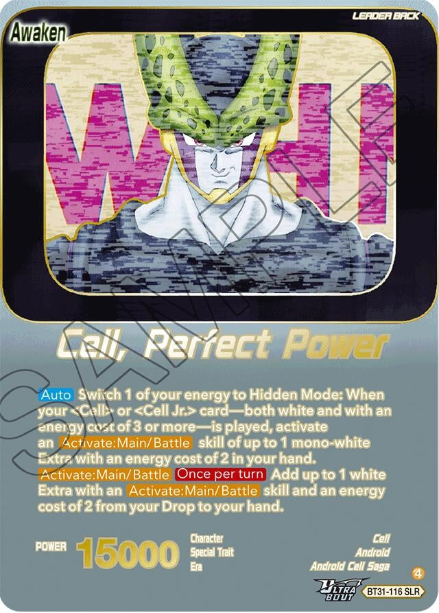 Image for Cell // Cell, Perfect Power (SLR) (BT31-116) (BT31) - Dragon Ball Super: Masters