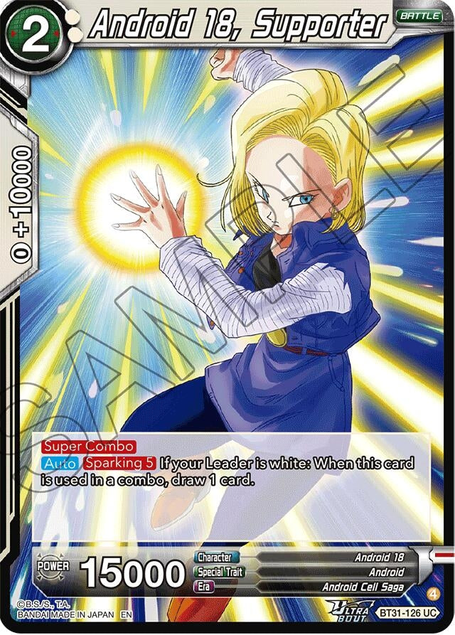 Image for Android 18, Supporter (BT31-126) (BT31) - Dragon Ball Super: Masters