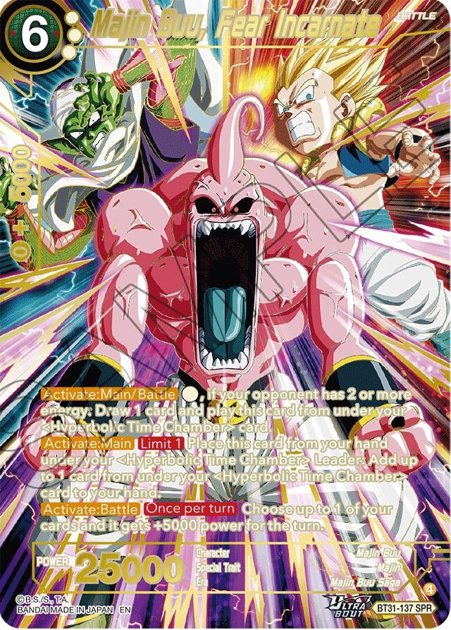 Image for Majin Buu, Fear Incarnate (SPR) (BT31-137) (BT31) - Dragon Ball Super: Masters