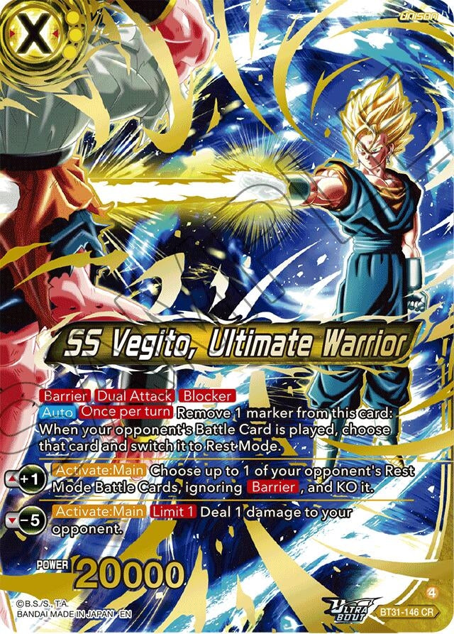 Image for SS Vegito, Ultimate Warrior (BT31-146) (BT31) - Dragon Ball Super: Masters