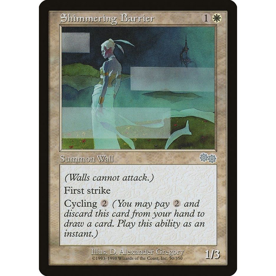 Image for Shimmering Barrier (50) (USG) - Magic: The Gathering