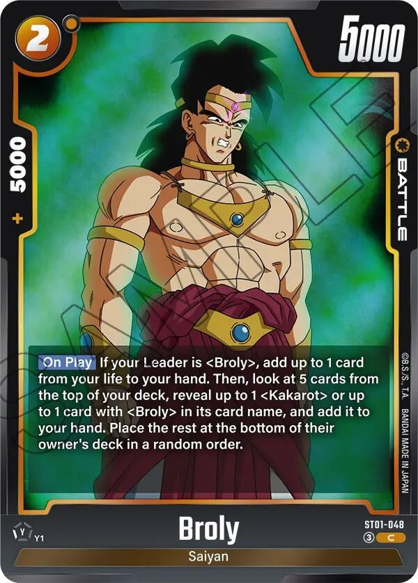Image for Broly - ST01-048 (ST01-048) (ST01) - Dragon Ball Super: Fusion World