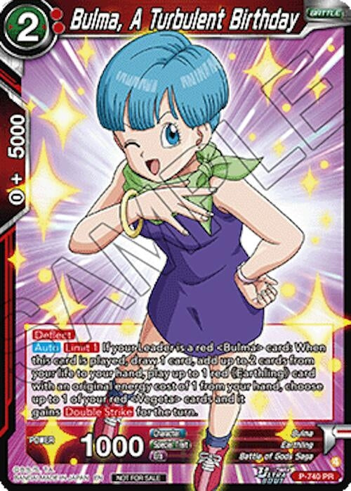Image for Bulma, A Turbulent Birthday (Ultra-Bout Series Tournament Pack Vol.3) (P-740) (TPR) - Dragon Ball Super: Masters