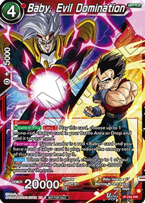 Image for Baby, Evil Domination (Ultra-Bout Series Tournament Pack Vol.3) (P-742) (TPR) - Dragon Ball Super: Masters