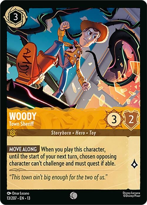 Image for Woody - Town Sheriff (13/207) (13) - Disney Lorcana