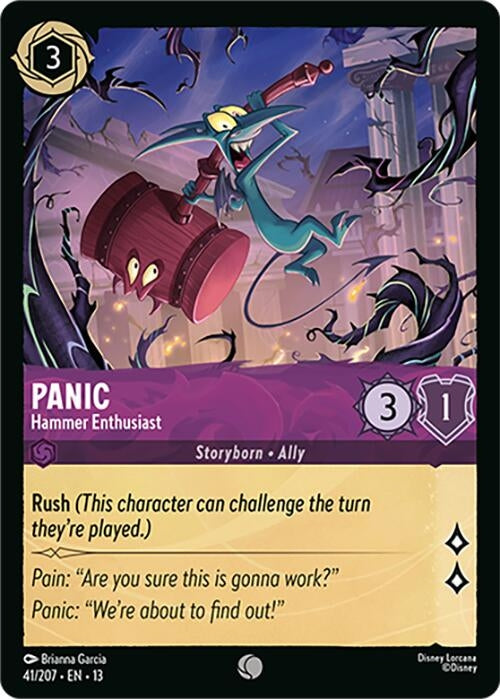 Image for Panic - Hammer Enthusiast (41/207) (13) - Disney Lorcana