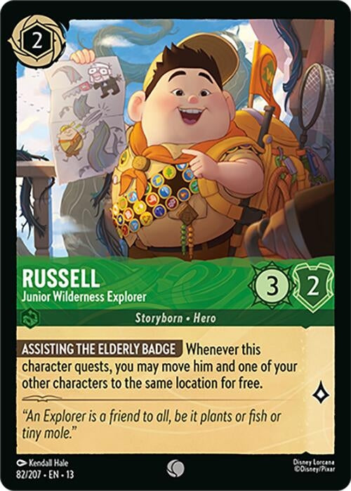 Image for Russell - Junior Wilderness Explorer (82/207) (13) - Disney Lorcana
