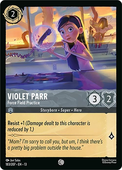 Image for Violet Parr - Force Field Practice (183/207) (13) - Disney Lorcana