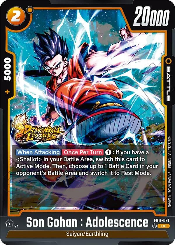 Image for Son Gohan : Adolescence - FB11-091 (FB11-091) (FB11) - Dragon Ball Super: Fusion World