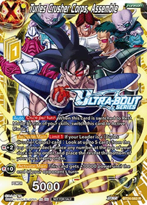 Image for Turles Crusher Corps, Assemble (Event Pack 19) (BT24-083) (TPR) - Dragon Ball Super: Masters
