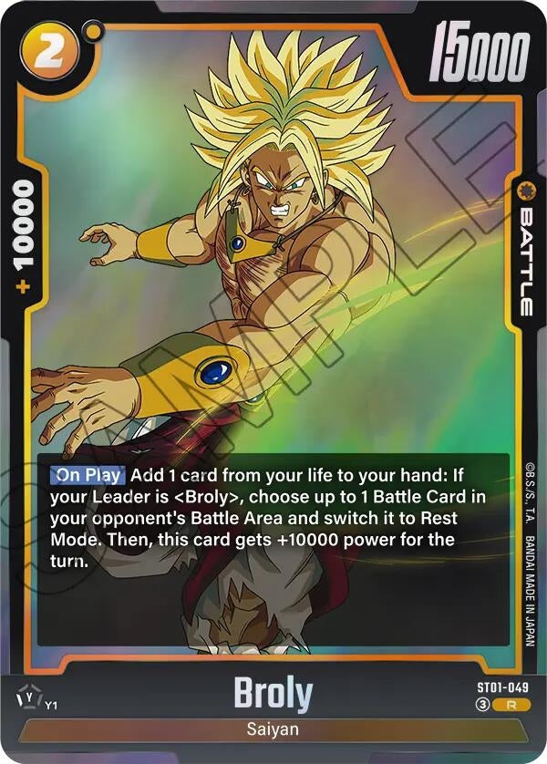 Image for Broly - ST01-049 (ST01-049) (ST01) - Dragon Ball Super: Fusion World