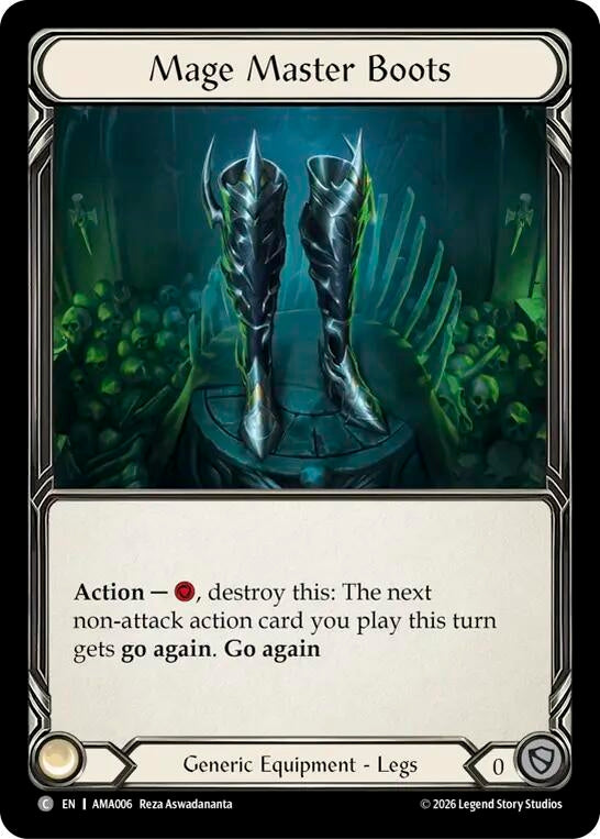 Image for Mage Master Boots (AMA006) (AMA) - Flesh and Blood TCG