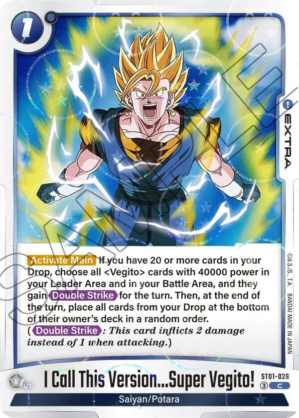 Image for I Call This Version...Super Vegito! (Dragon Ball Pattern) (ST01-026) (ST01) - Dragon Ball Super: Fusion World