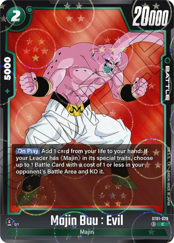 Image for Majin Buu : Evil - ST01-029 (Dragon Ball Pattern) (ST01-029) (ST01) - Dragon Ball Super: Fusion World