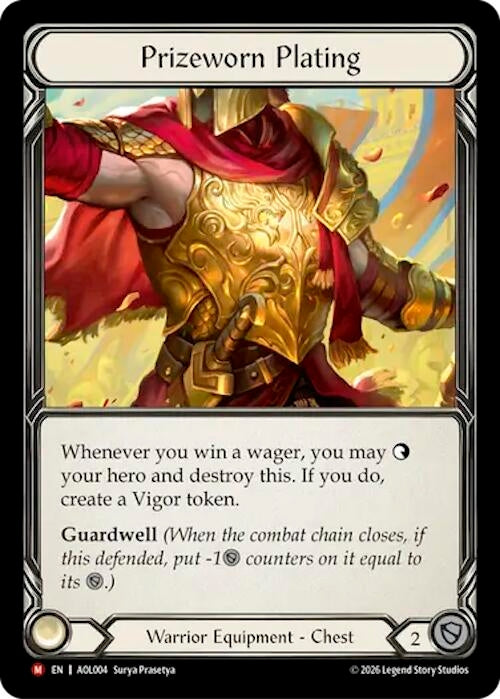 Image for Prizeworn Plating (AOL004) (AOL) - Flesh and Blood TCG