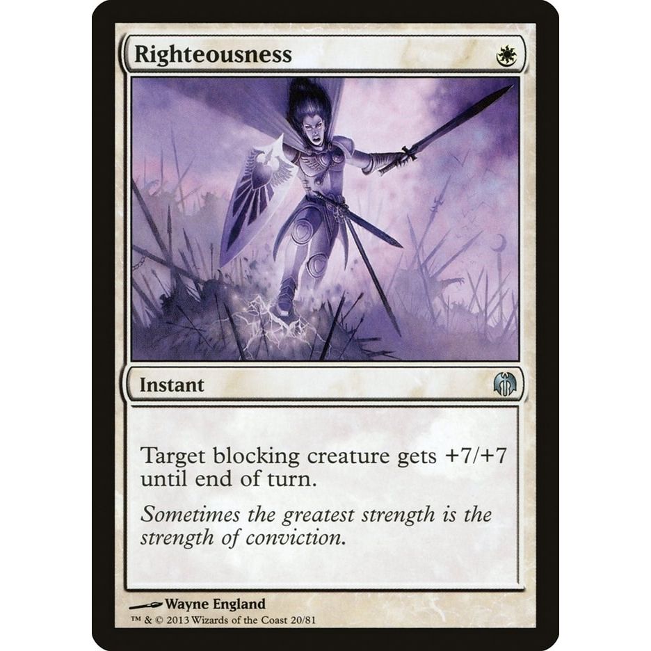 Image for Righteousness (20) (DDL) - Magic: The Gathering