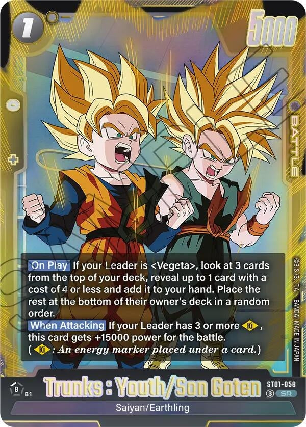 Image for Trunks : Youth/Son Goten (ST01-058) (ST01) - Dragon Ball Super: Fusion World