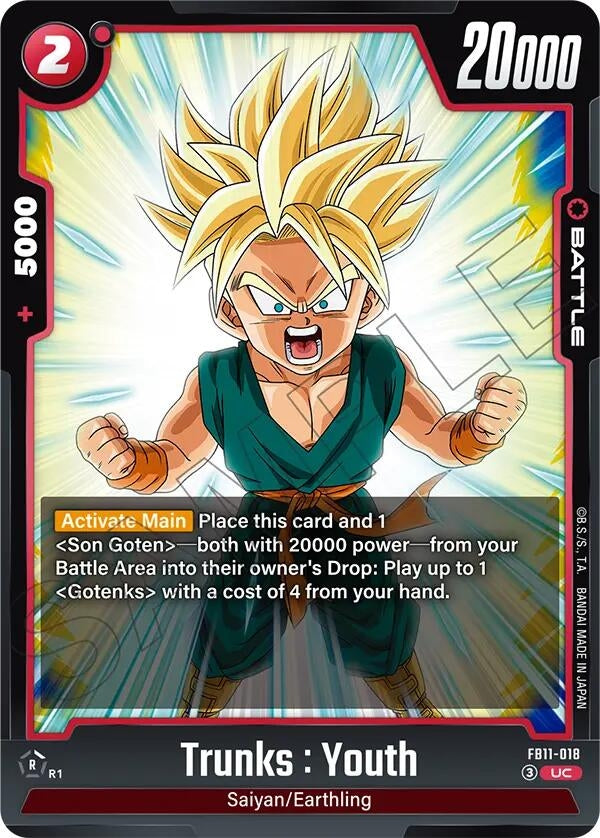 Image for Trunks : Youth - FB11-018 (FB11-018) (FB11) - Dragon Ball Super: Fusion World