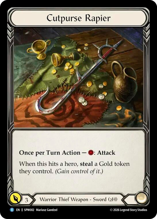 Image for Cutpurse Rapier (SPW002) (SPW) - Flesh and Blood TCG